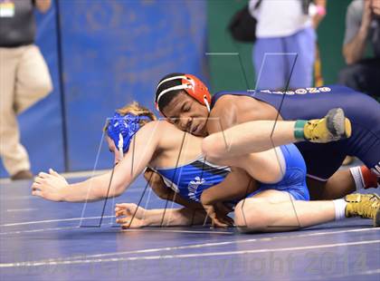 Thumbnail 1 in NCHSAA Individual Wrestling State Tournament (2A, 3A and 4A 1st Consolation Round) photogallery.
