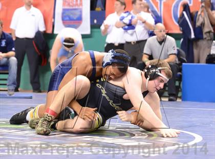 Thumbnail 2 in NCHSAA Individual Wrestling State Tournament (2A, 3A and 4A 1st Consolation Round) photogallery.