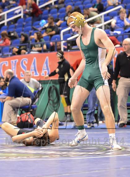 Thumbnail 1 in NCHSAA Individual Wrestling State Tournament (2A, 3A and 4A 1st Consolation Round) photogallery.