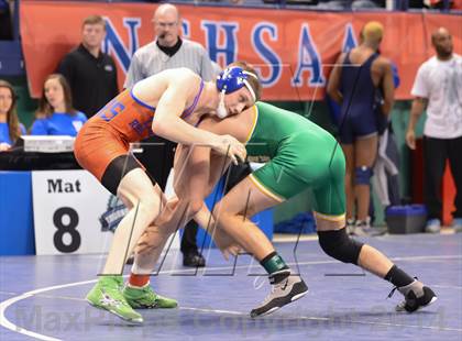 Thumbnail 2 in NCHSAA Individual Wrestling State Tournament (2A, 3A and 4A 1st Consolation Round) photogallery.