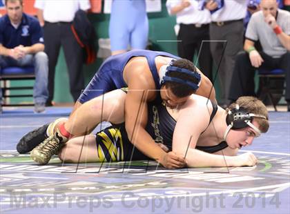 Thumbnail 1 in NCHSAA Individual Wrestling State Tournament (2A, 3A and 4A 1st Consolation Round) photogallery.