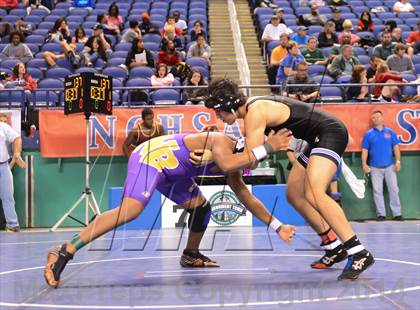 Thumbnail 2 in NCHSAA Individual Wrestling State Tournament (2A, 3A and 4A 1st Consolation Round) photogallery.