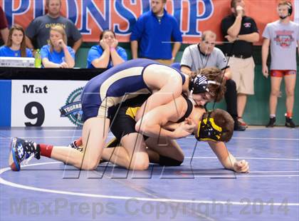 Thumbnail 1 in NCHSAA Individual Wrestling State Tournament (2A, 3A and 4A 1st Consolation Round) photogallery.