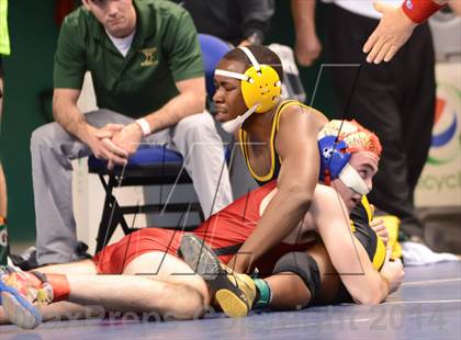 Thumbnail 2 in NCHSAA Individual Wrestling State Tournament (2A, 3A and 4A 1st Consolation Round) photogallery.