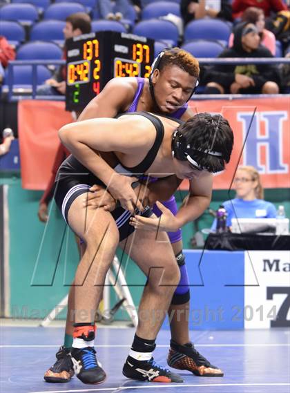 Thumbnail 2 in NCHSAA Individual Wrestling State Tournament (2A, 3A and 4A 1st Consolation Round) photogallery.