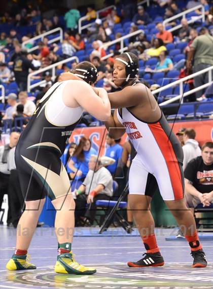 Thumbnail 3 in NCHSAA Individual Wrestling State Tournament (2A, 3A and 4A 1st Consolation Round) photogallery.