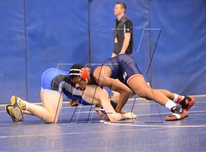 Thumbnail 2 in NCHSAA Individual Wrestling State Tournament (2A, 3A and 4A 1st Consolation Round) photogallery.