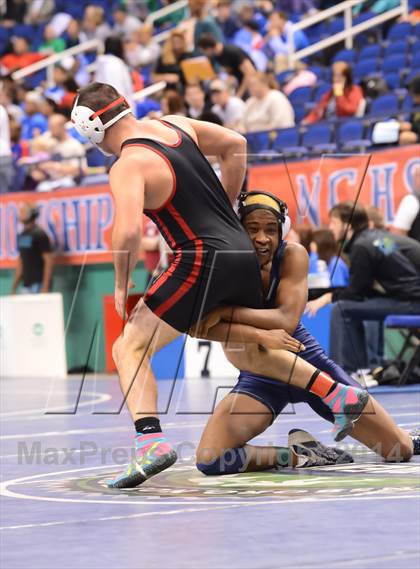 Thumbnail 3 in NCHSAA Individual Wrestling State Tournament (2A, 3A and 4A 1st Consolation Round) photogallery.