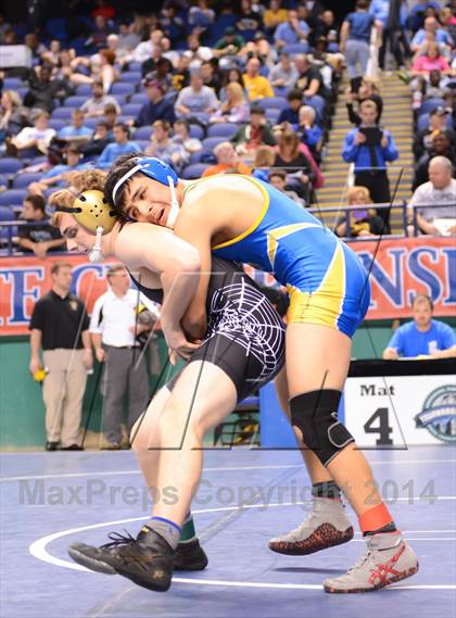 Thumbnail 1 in NCHSAA Individual Wrestling State Tournament (2A, 3A and 4A 1st Consolation Round) photogallery.