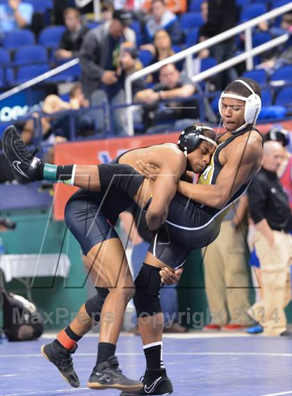 Thumbnail 1 in NCHSAA Individual Wrestling State Tournament (2A, 3A and 4A 1st Consolation Round) photogallery.
