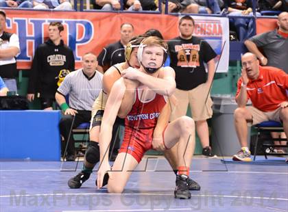 Thumbnail 3 in NCHSAA Individual Wrestling State Tournament (2A, 3A and 4A 1st Consolation Round) photogallery.