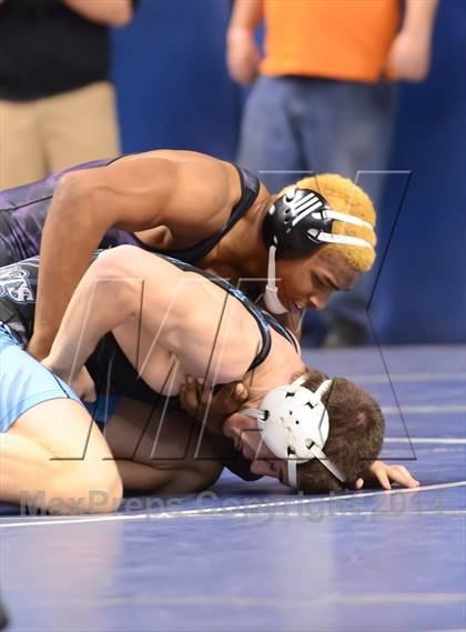 Thumbnail 1 in NCHSAA Individual Wrestling State Tournament (2A, 3A and 4A 1st Consolation Round) photogallery.