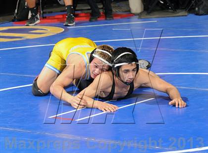 Thumbnail 2 in CIF  State Boys Wrestling Championships (Round 1) photogallery.