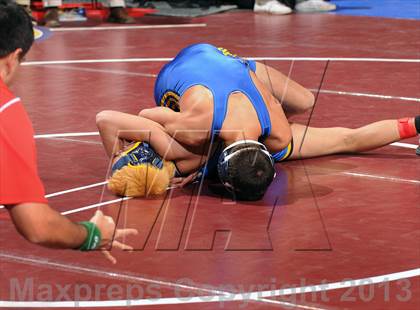 Thumbnail 2 in CIF  State Boys Wrestling Championships (Round 1) photogallery.