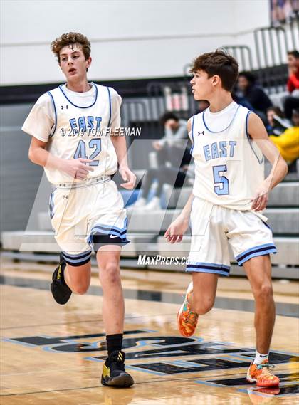 Thumbnail 2 in West vs East (Shawnee Mission East Tournament) photogallery.