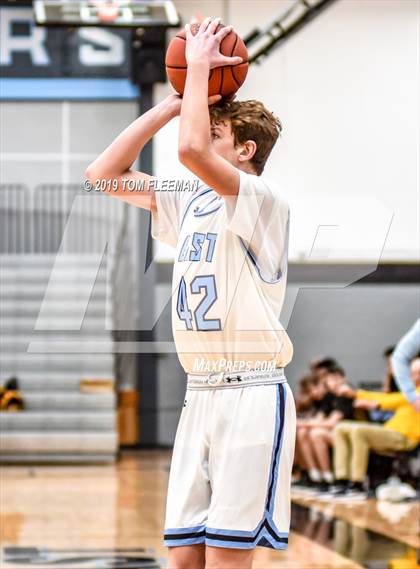 Thumbnail 1 in West vs East (Shawnee Mission East Tournament) photogallery.