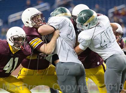 Thumbnail 3 in Menominee vs Grand Rapids West Catholic (MHSAA Division 5 Final) photogallery.