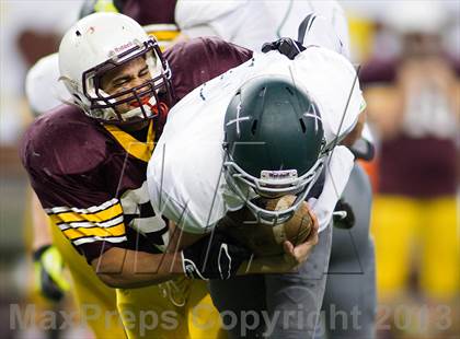 Thumbnail 1 in Menominee vs Grand Rapids West Catholic (MHSAA Division 5 Final) photogallery.