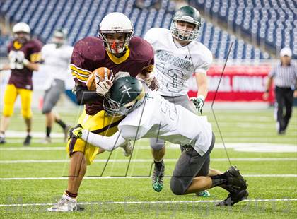 Thumbnail 1 in Menominee vs Grand Rapids West Catholic (MHSAA Division 5 Final) photogallery.