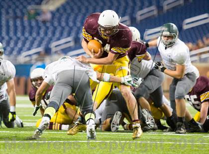 Thumbnail 1 in Menominee vs Grand Rapids West Catholic (MHSAA Division 5 Final) photogallery.