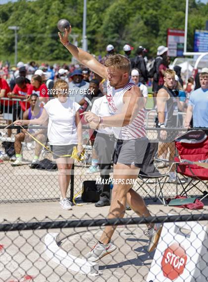 Thumbnail 2 in Class 4 Shot Put (MSHSAA State Championship) photogallery.