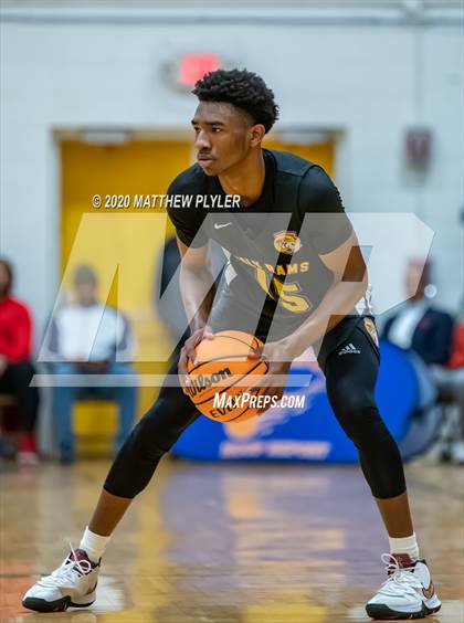 Thumbnail 1 in Moravian Prep vs. Word of God Christian Academy (Hoopstate MLK Classic - Kinston) photogallery.