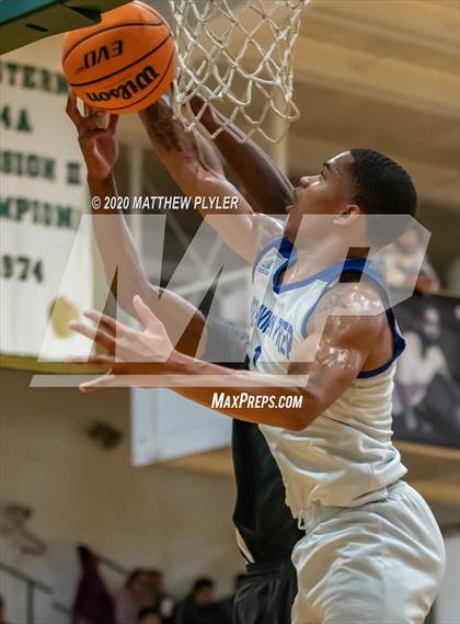 Thumbnail 1 in Moravian Prep vs. Word of God Christian Academy (Hoopstate MLK Classic - Kinston) photogallery.
