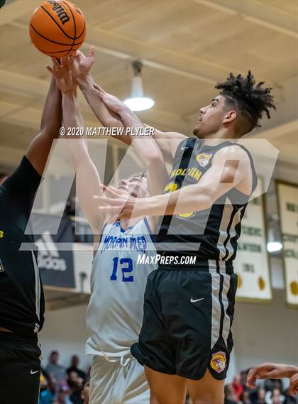 Thumbnail 2 in Moravian Prep vs. Word of God Christian Academy (Hoopstate MLK Classic - Kinston) photogallery.