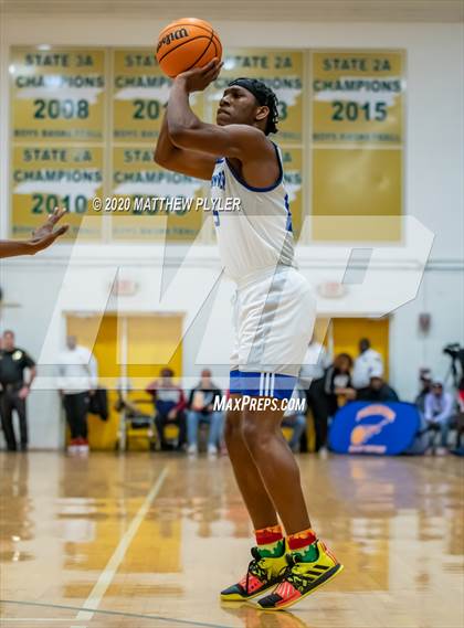 Thumbnail 3 in Moravian Prep vs. Word of God Christian Academy (Hoopstate MLK Classic - Kinston) photogallery.
