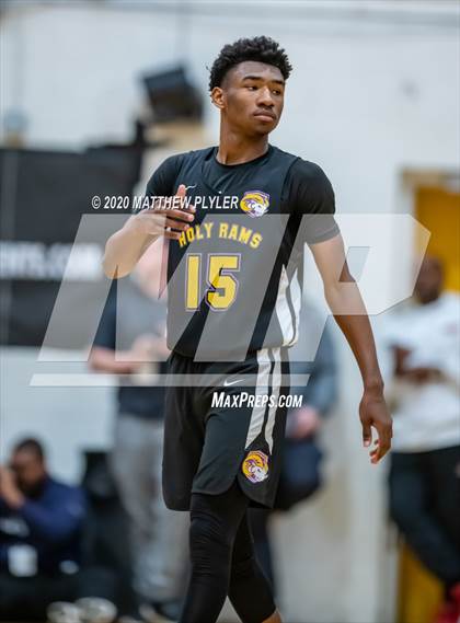 Thumbnail 2 in Moravian Prep vs. Word of God Christian Academy (Hoopstate MLK Classic - Kinston) photogallery.