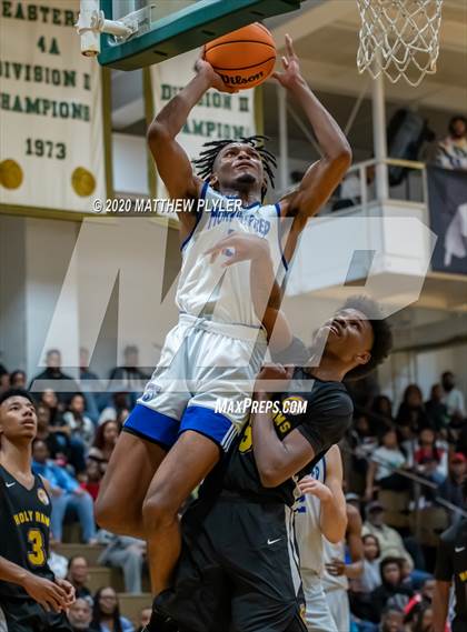Thumbnail 3 in Moravian Prep vs. Word of God Christian Academy (Hoopstate MLK Classic - Kinston) photogallery.