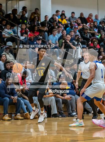 Thumbnail 1 in Moravian Prep vs. Word of God Christian Academy (Hoopstate MLK Classic - Kinston) photogallery.