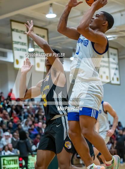Thumbnail 3 in Moravian Prep vs. Word of God Christian Academy (Hoopstate MLK Classic - Kinston) photogallery.