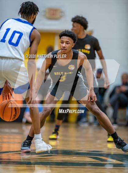 Thumbnail 2 in Moravian Prep vs. Word of God Christian Academy (Hoopstate MLK Classic - Kinston) photogallery.