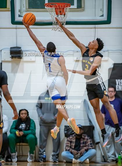 Thumbnail 1 in Moravian Prep vs. Word of God Christian Academy (Hoopstate MLK Classic - Kinston) photogallery.