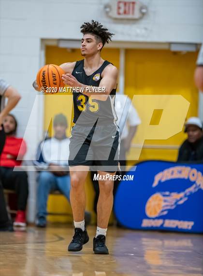 Thumbnail 3 in Moravian Prep vs. Word of God Christian Academy (Hoopstate MLK Classic - Kinston) photogallery.
