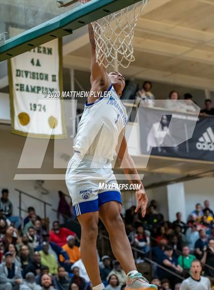 Thumbnail 2 in Moravian Prep vs. Word of God Christian Academy (Hoopstate MLK Classic - Kinston) photogallery.