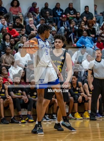 Thumbnail 2 in Moravian Prep vs. Word of God Christian Academy (Hoopstate MLK Classic - Kinston) photogallery.