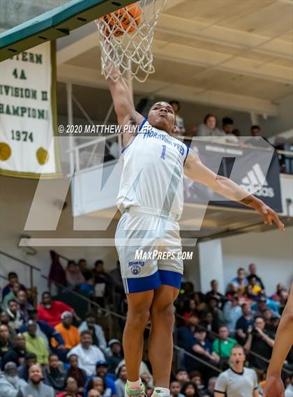 Thumbnail 1 in Moravian Prep vs. Word of God Christian Academy (Hoopstate MLK Classic - Kinston) photogallery.