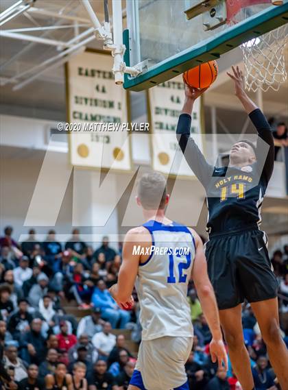 Thumbnail 1 in Moravian Prep vs. Word of God Christian Academy (Hoopstate MLK Classic - Kinston) photogallery.