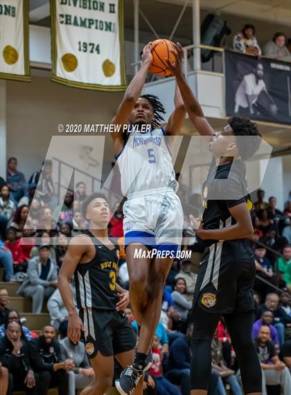 Thumbnail 3 in Moravian Prep vs. Word of God Christian Academy (Hoopstate MLK Classic - Kinston) photogallery.