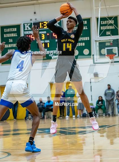 Thumbnail 3 in Moravian Prep vs. Word of God Christian Academy (Hoopstate MLK Classic - Kinston) photogallery.