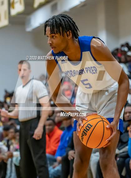 Thumbnail 2 in Moravian Prep vs. Word of God Christian Academy (Hoopstate MLK Classic - Kinston) photogallery.