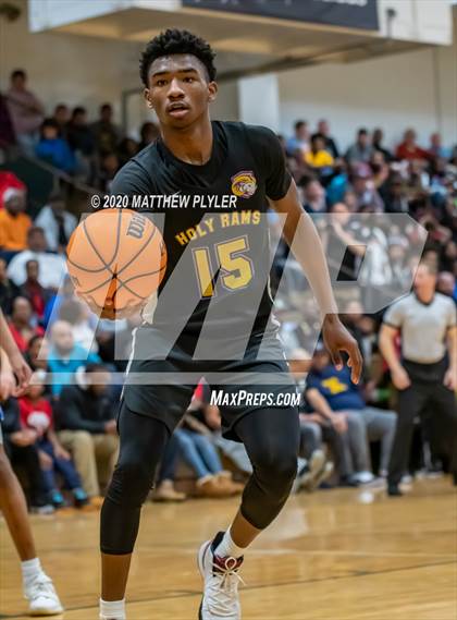 Thumbnail 2 in Moravian Prep vs. Word of God Christian Academy (Hoopstate MLK Classic - Kinston) photogallery.