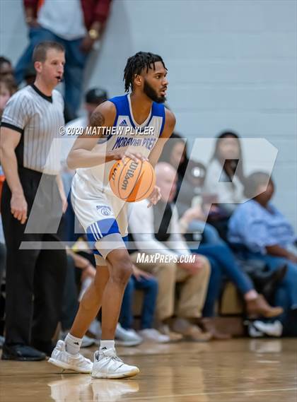 Thumbnail 1 in Moravian Prep vs. Word of God Christian Academy (Hoopstate MLK Classic - Kinston) photogallery.