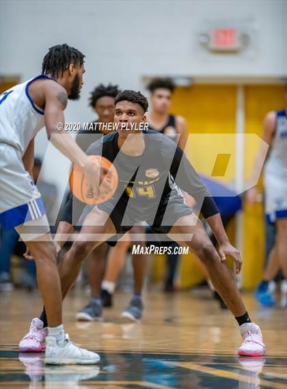 Thumbnail 3 in Moravian Prep vs. Word of God Christian Academy (Hoopstate MLK Classic - Kinston) photogallery.