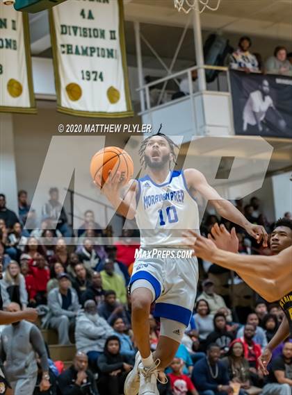 Thumbnail 2 in Moravian Prep vs. Word of God Christian Academy (Hoopstate MLK Classic - Kinston) photogallery.
