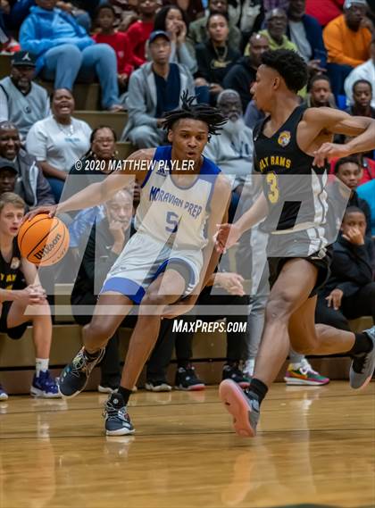 Thumbnail 1 in Moravian Prep vs. Word of God Christian Academy (Hoopstate MLK Classic - Kinston) photogallery.