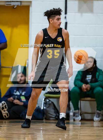 Thumbnail 3 in Moravian Prep vs. Word of God Christian Academy (Hoopstate MLK Classic - Kinston) photogallery.