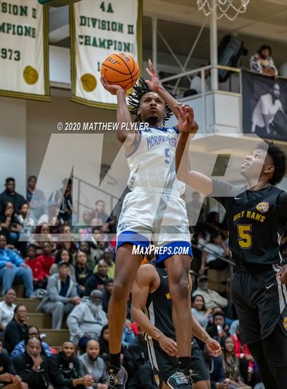 Thumbnail 1 in Moravian Prep vs. Word of God Christian Academy (Hoopstate MLK Classic - Kinston) photogallery.
